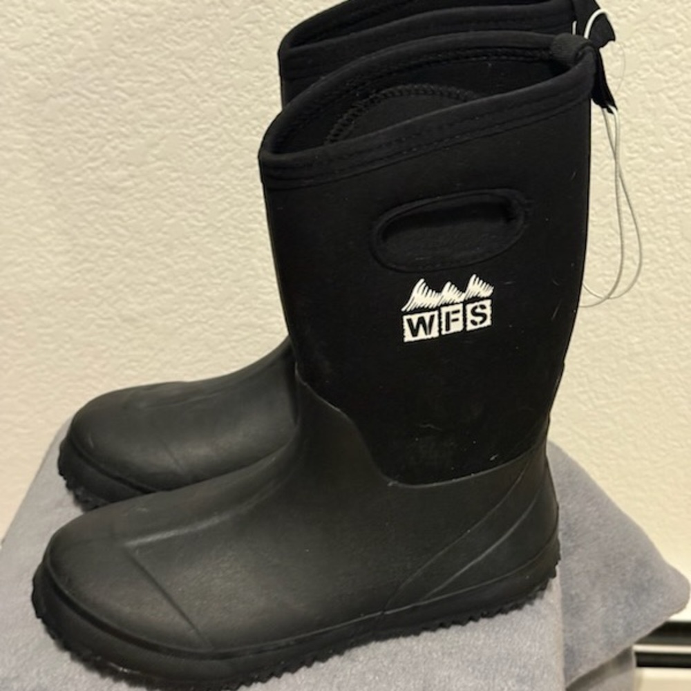 WFS Kids Black Boots